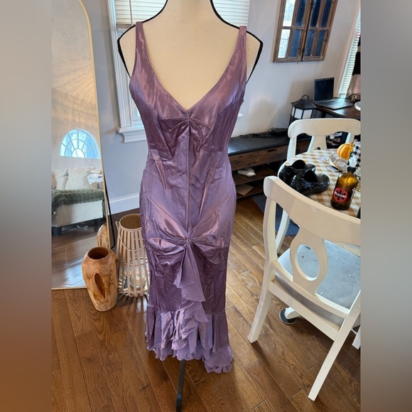 Urban Outfitters Dresses & Skirts - Urban Girl Nites  Lavender Satin Dress size 11/12 Cocktail Prom